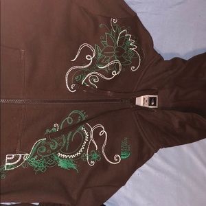 Zip up north face sweater